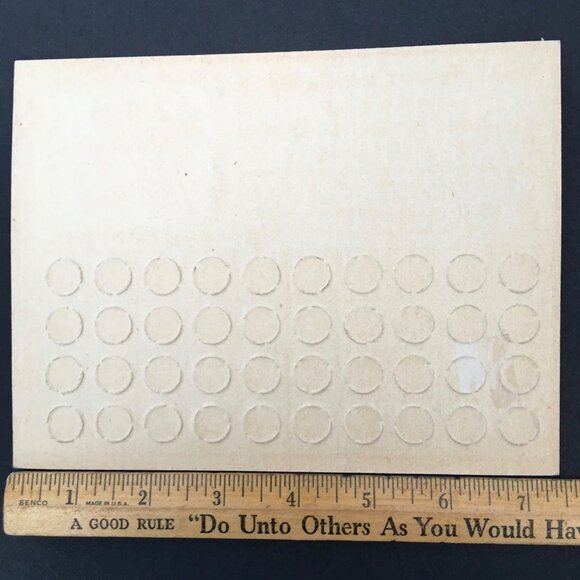 Vintage 1920s Gambling Punch Out Card Advertising Jobbers Nut Roll Candy Bar - Picture 4 of 4
